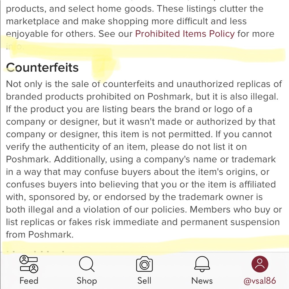 Poshmark community rules